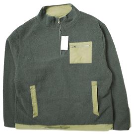 Autre Marque Reversible Urban Research Pullover-Jacke L Anthrazit/Olive