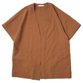 Autre Marque camisa cruzada con cinturón ASTRAET marrón