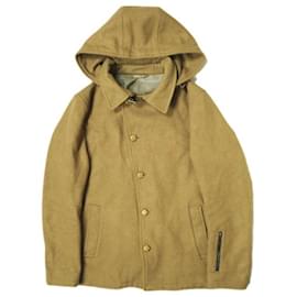 SOPHNET. Kurze Blousonjacke mit Kapuze aus Melton-Wolle in Camel - Autre Marque