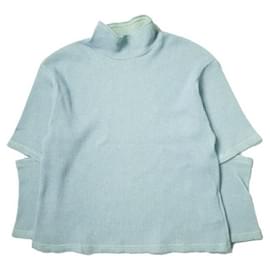 Autre Marque Ray BEAMS Top de cuello alto abierto azul