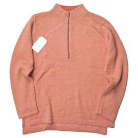 Bukht Mohair Zip-Mokkragen-Strickpullover in Pink - Autre Marque