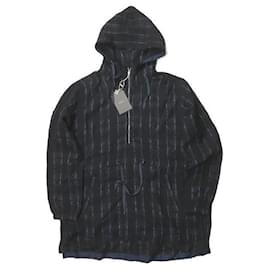 Autre Marque bukht CHECK LONG ANORAK Abrigo exterior de lana Cupro