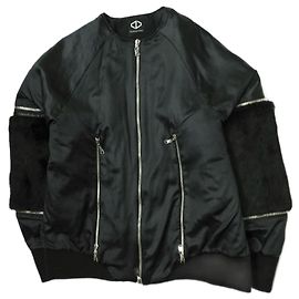 Autre Marque Chaqueta de plumas de cuero y piel reversible ACUOD por CHANU