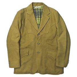 Autre Marque 7x7 Western-Lederjacke M Gold Nubuck