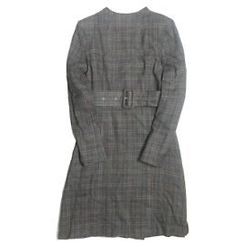 Autre Marque TOGA PULLA Wollkarodress grau