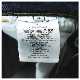 Autre Marque Jeans de denim con pliegue frontal clásico AALTO