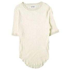 Autre Marque BEAMS BOY Jacquard Rib Short Sleeve Top