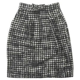 Autre Marque Falda de lana de espiga negra Antonio Marras