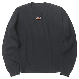 Autre Marque Camiseta de manga larga con bordado de logo VEIL negra