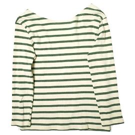 Autre Marque BEAUTY&YOUTH UNITED ARROWS Top de algodón con borde de 8 mangas