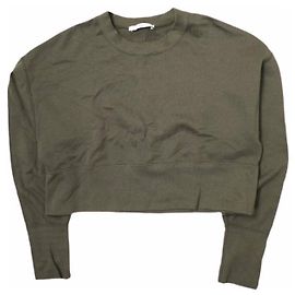 Autre Marque Sweatshirt mit fallenden Schultern Moca Brown ASTRAET