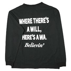 Autre Marque Camiseta de manga larga con logo Danke Schon Back S Negro