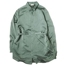 Autre Marque Camicia Heavy Satin Steven Alan M Olive