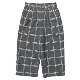 Autre Marque Pantaloni cropped larghi a quadri Windowpane Demi-Luxe BEAMS
