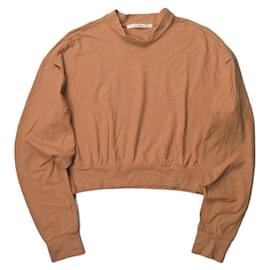 Autre Marque Top de cuello alto de manga larga LIMI marrón