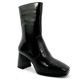 Autre Marque Bottines What For Adriana en cuir verni noir
