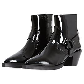 The Kooples Botines Western de charol negro
