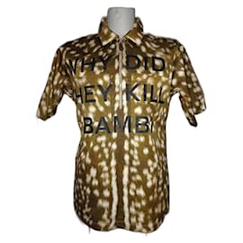 Camicia Burberry Marrone in Cotone