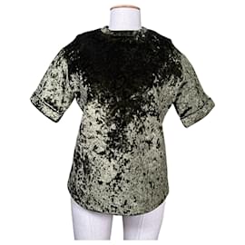 Top in velluto verde LOST INK - Autre Marque