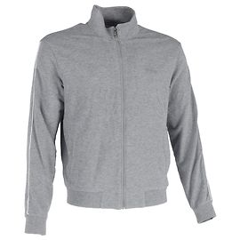 Grau Baumwoll-Trackjacke mit gesticktem Ermenegildo Zegna-Logo