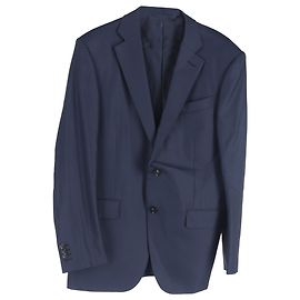 Einreiher Blazer und Hosen Set von Ermenegildo Zegna aus marineblauer Wolle