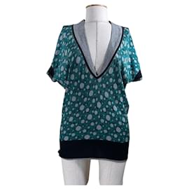 Top Kenzo in seta cashmere e cotone