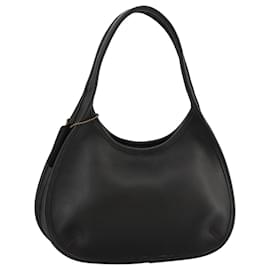 Coach Borsa a mano in pelle nera e oro Auth am7459