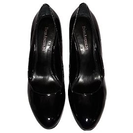 Enzo Angiolini Leder Pumps Dunkelblau