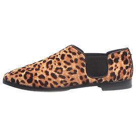 Jimmy Choo Scarpe flat in pelo di pony con stampa animale marrone - taglia EU 37
