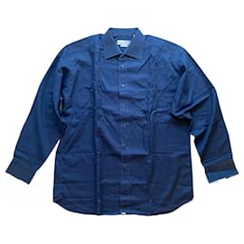 Camicia Christian Dior in cotone blu navy