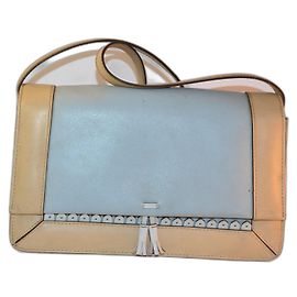 Borsa Missoni Bicolore in Pelle Turchese e Beige a Spalla