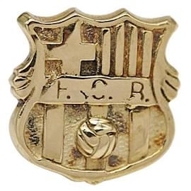 Autre Marque Spilla PIN del FC Barcelona in Oro Giallo