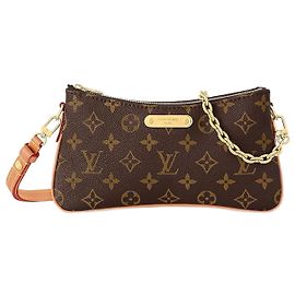Louis Vuitton Liv Pochette Tela Monogramma Marrone
