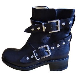 Botas Biker Free Lance de Cuero Negro