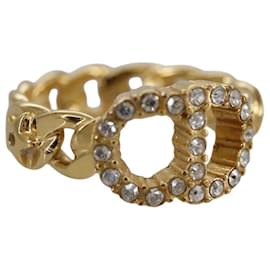 Christian Dior Ring Metall Gold Auth yk16507