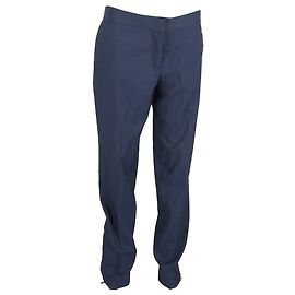 Stella Mc Cartney Pantalones rectos de lana azul marino con detalle de cremallera Stella McCartney
