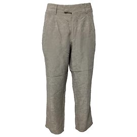 Giorgio Armani Cropped-Hosen aus grauer Baumwolle