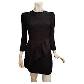 Sandro, schwarzes Spike-Kleid, Größe 36, sehr guter Zustand