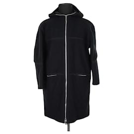 Abrigo de lana negro Courreges XL