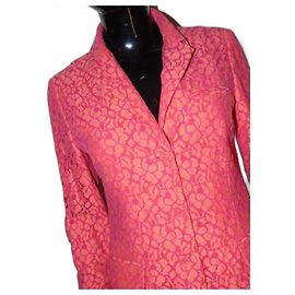 Chaqueta de encaje John Galliano Naranja Rosa