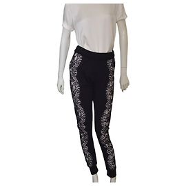 Pantalones de chándal Philipp Plein de algodón negro y encaje