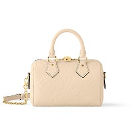 Louis Vuitton Speedy 20 Bandouliere Pelle Crema