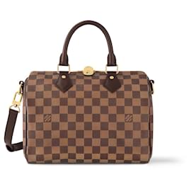 Louis Vuitton LV Speedy bandoliera 25 damier ebano