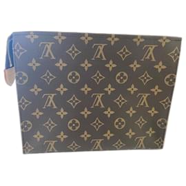 Pochette Louis Vuitton Marrone Scuro Pelliccia