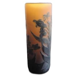 Vaso Art Déco in vetro Emile Galle Marrone - Autre Marque