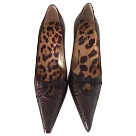 Dolce & Gabbana Pumps Dunkelbraun Leder