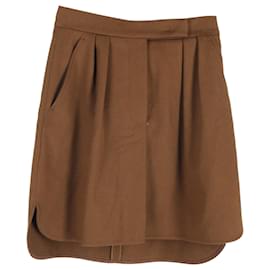 Falda Mini Zorro Max Mara en pelo de camello marrón