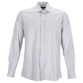 Camicia a righe Dolce & Gabbana in cotone azzurro
