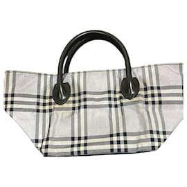 Borsa Burberry Nova Check Blue Label Grigia