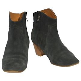 Isabel Marant Etoile Botines de ante azul 38